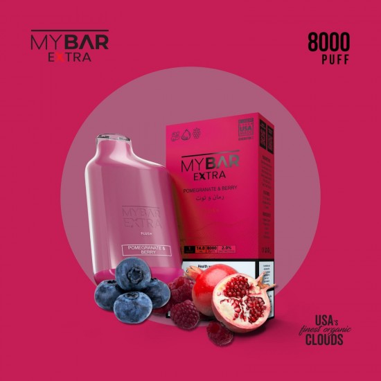 My Bar Extra 8000 Puffs Pomegranate Berries My Bar Extra 8000 Puffs Pomegranate Berries