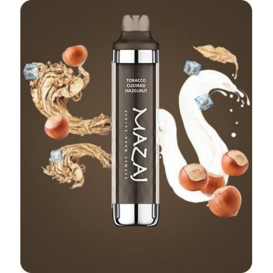 Mazaj black 8000 Puffs tobacco custard Mazaj black 8000 Puffs tobacco custard