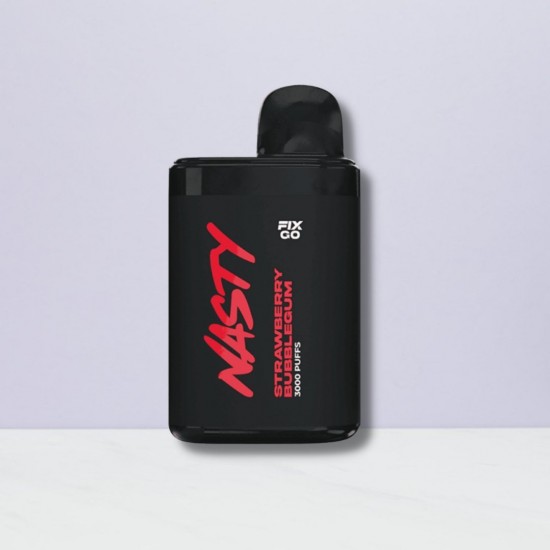 Nasty disposable Fix Go 3000 puffs Strawberry bubblegum Nasty disposable Fix Go 3000 puffs Strawberry bubblegum