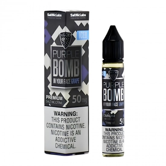 Vgod Bomb Grape Ice 30 Ml Vgod Bomb Grape Ice 30 Ml
