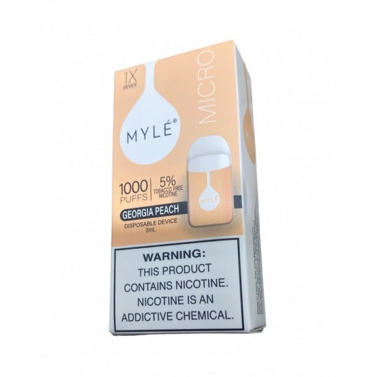 Myle Micro disposable 1000 Puffs Georgia Peach