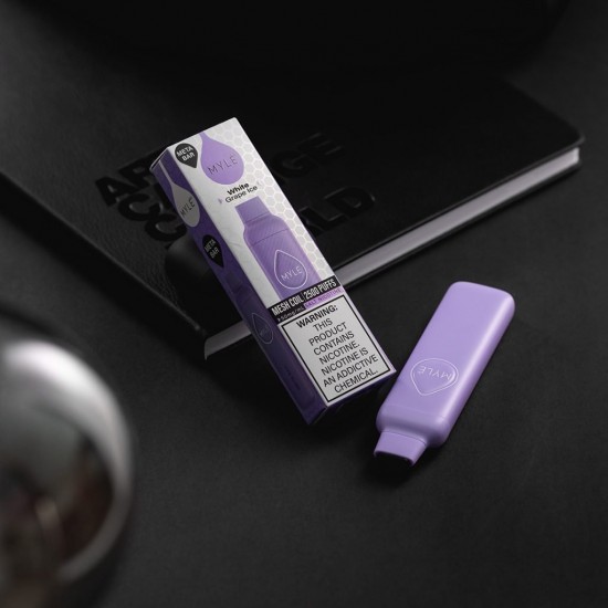 Myle meta bar Disposable 2500 puffs White Grape Myle meta bar Disposable 2500 puffs White Grape